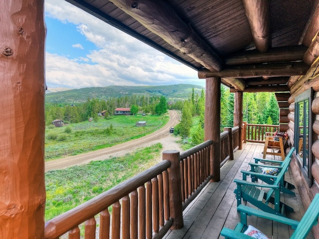 922 Braddock Dr, Breckenridge, CO 80424 - balcony featuring a forest view and a mountain view