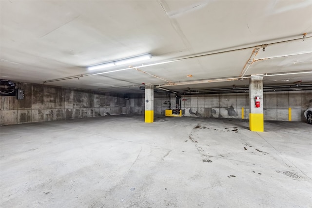 view of parking deck