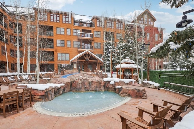 53 Hunki Dori Ct Unit 8806, Keystone, CO 80435 - snow covered pool with a gazebo
