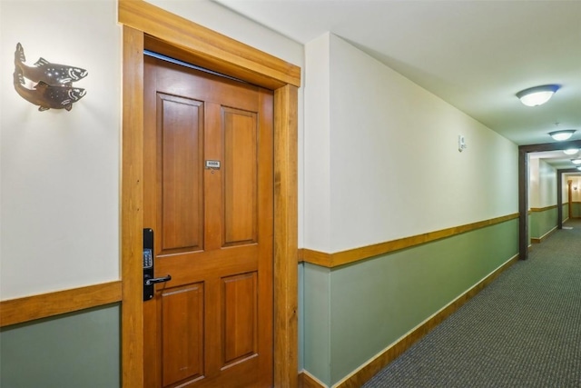 53 Hunki Dori Ct Unit 8806, Keystone, CO 80435 - corridor with baseboards and dark colored carpet