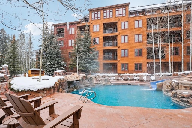 53 Hunki Dori Ct Unit 8806, Keystone, CO 80435 - snow covered pool with an outdoor pool