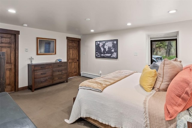44 Maverick Way, Silverthorne, CO 80498 - carpeted bedroom with recessed lighting, baseboard heating, and baseboards