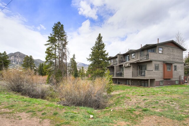 400 Bayview Dr Unit D, Frisco, CO 80443 - rear view of property featuring a balcony and a mountain view