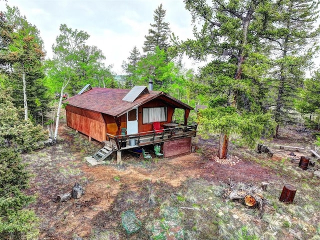 view of back of property
