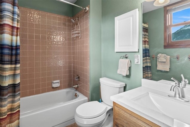9430 Ryan Gulch Rd Unit 9453, Silverthorne, CO 80498 - bathroom featuring shower / bath combo with shower curtain, toilet, and vanity