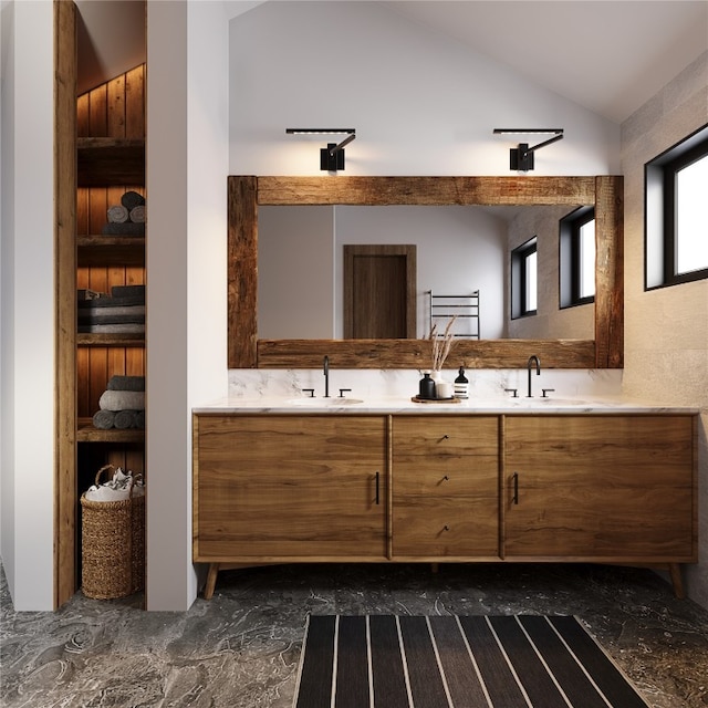 TBD Deerfoot Ave, Steamboat Springs, CO 80487 - full bath with double vanity and lofted ceiling