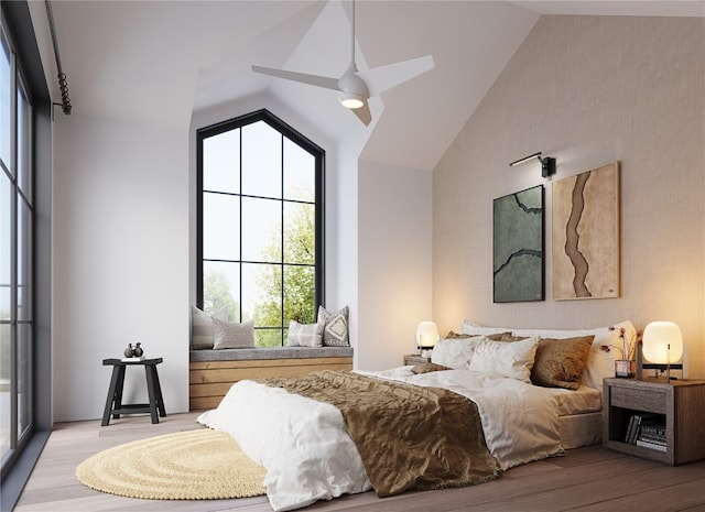 TBD Deerfoot Ave, Steamboat Springs, CO 80487 - bedroom with light wood finished floors and vaulted ceiling
