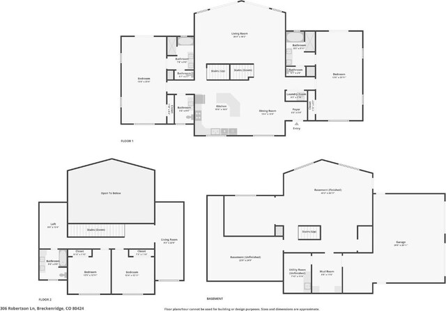 306 Robertson Ln, Breckenridge, CO 80424 - floor plan / room layout