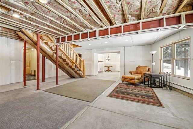 306 Robertson Ln, Breckenridge, CO 80424 - below grade area featuring stairs