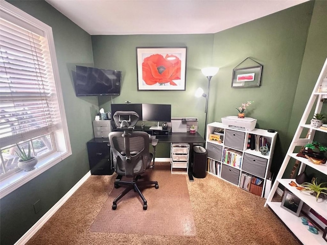 158 Oak Ridge Cir, Oak Creek, CO 80467 - carpeted office with baseboards