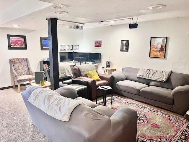 158 Oak Ridge Cir, Oak Creek, CO 80467 - living room with carpet