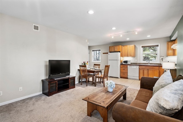 481 Marmot Cir, Silverthorne, CO 80498 - living room featuring visible vents, recessed lighting, and plenty of natural light