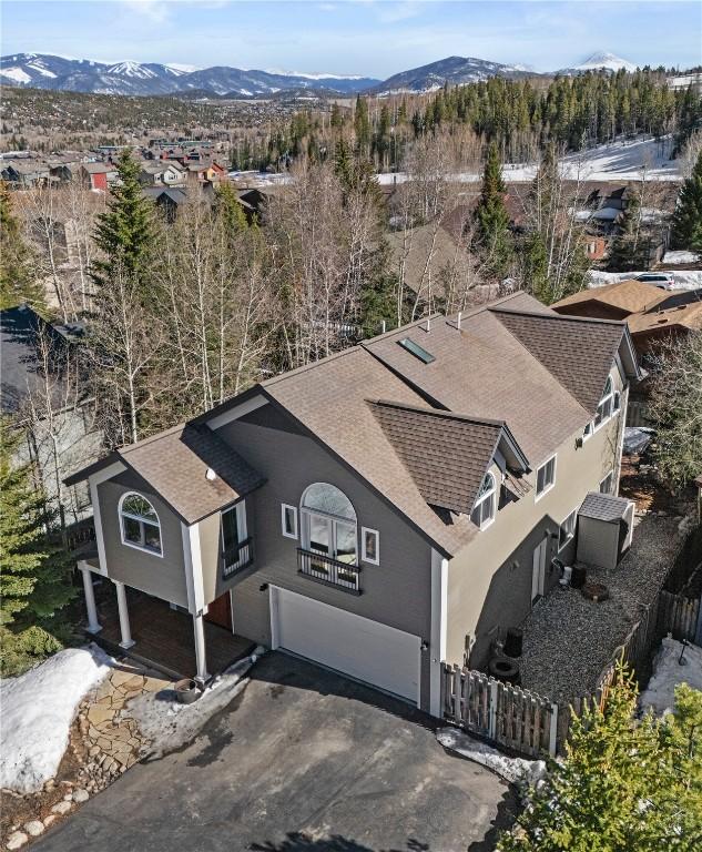 481 Marmot Cir, Silverthorne, CO 80498 - drone / aerial view featuring a mountain view