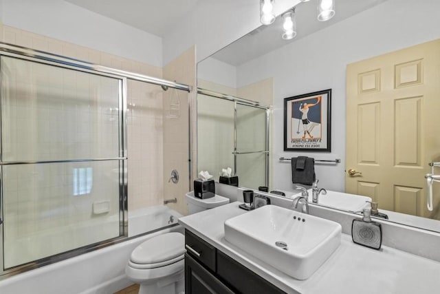 2840 Kitzbuhel Ct Unit 2, Steamboat Springs, CO 80487 - full bath featuring toilet, enclosed tub / shower combo, and vanity