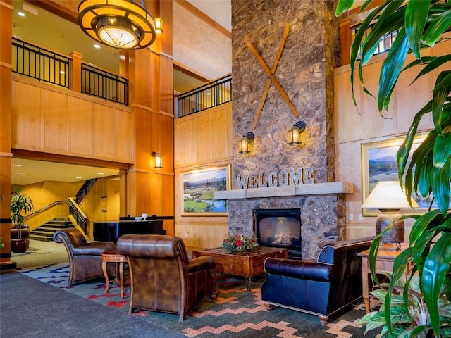2300 Mt Werner Cir Unit 226/227Qiv, Steamboat Springs, CO 80487 - building lobby with a towering ceiling and stairs