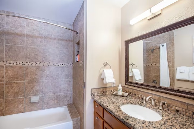 723 Meadow Creek Dr Unit B, Frisco, CO 80443 - bathroom featuring vanity and shower / bathtub combination with curtain