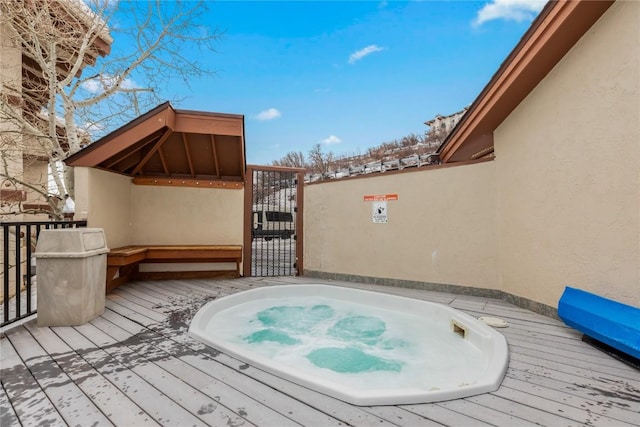 2235 Storm Meadows Dr Unit 312, Steamboat Springs, CO 80477 - deck with a gate