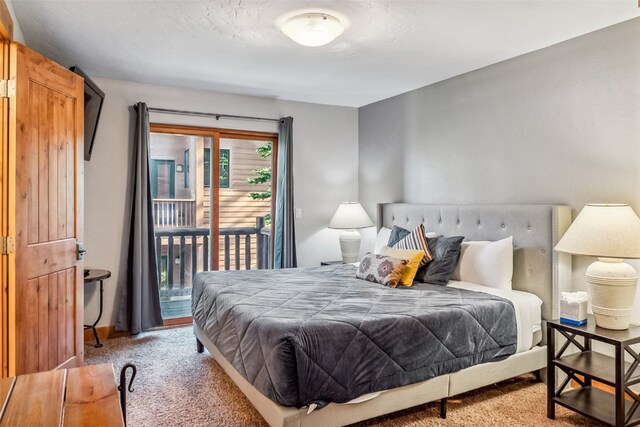 180 Emmett Lode Rd, Breckenridge, CO 80424 - carpeted bedroom featuring access to outside
