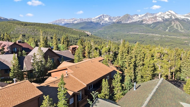 180 Emmett Lode Rd, Breckenridge, CO 80424 - birds eye view of property featuring a forest view and a mountain view