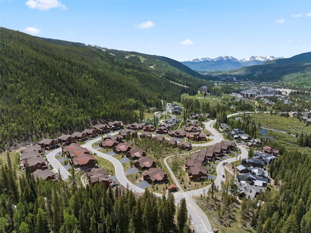 799 Independence Rd Unit 799, Keystone, CO 80435 - aerial view of property and surrounding area featuring mountains and nearby suburban area