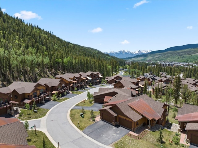 799 Independence Rd Unit 799, Keystone, CO 80435 - aerial view of residential area with a forest and a mountain backdrop