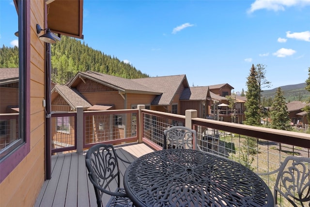 799 Independence Rd Unit 799, Keystone, CO 80435 - wooden terrace with a mountain view
