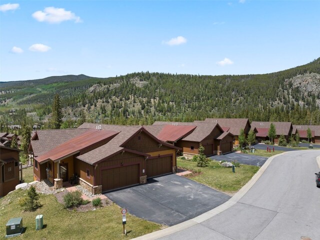 799 Independence Rd Unit 799, Keystone, CO 80435 - view from above of property featuring a heavily wooded area and mountains