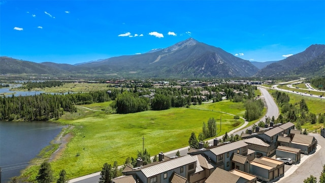1660 Lakeview Ter Unit 306F, Frisco, CO 80443 - drone / aerial view of a water and mountain view