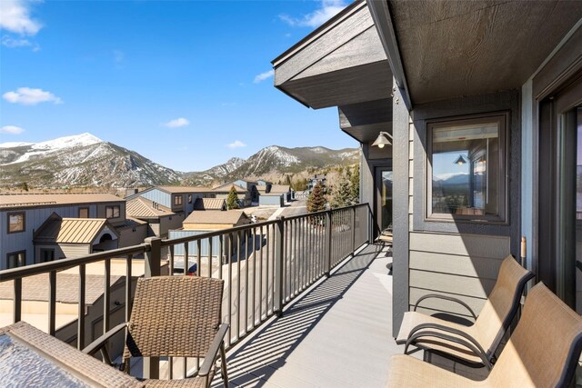 1660 Lakeview Ter Unit 306F, Frisco, CO 80443 - balcony featuring a mountain view and a residential view