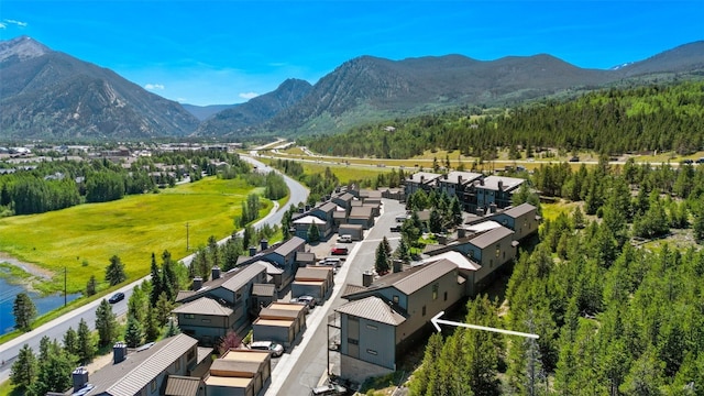 1660 Lakeview Ter Unit 306F, Frisco, CO 80443 - aerial view of residential area featuring a mountain backdrop