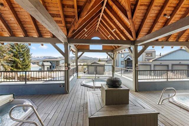 1660 Lakeview Ter Unit 306F, Frisco, CO 80443 - deck with a mountain view and a residential view