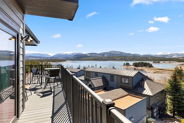 1660 Lakeview Ter Unit 306F, Frisco, CO 80443 - balcony featuring a water and mountain view