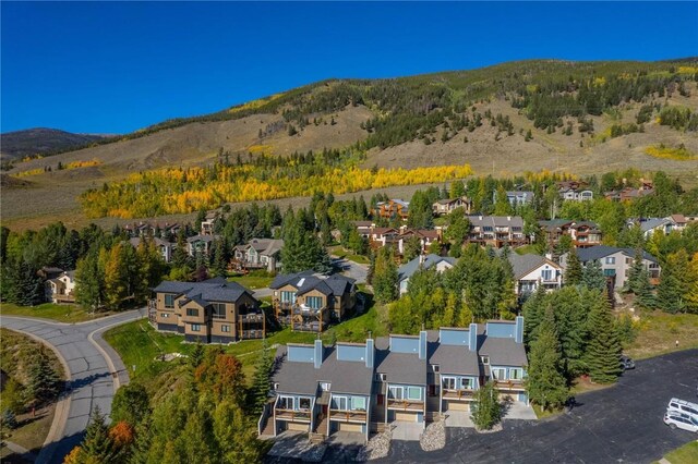 111 Corinthian Cir Unit D, Dillon, CO 80435 - aerial view with a mountain view and a residential view