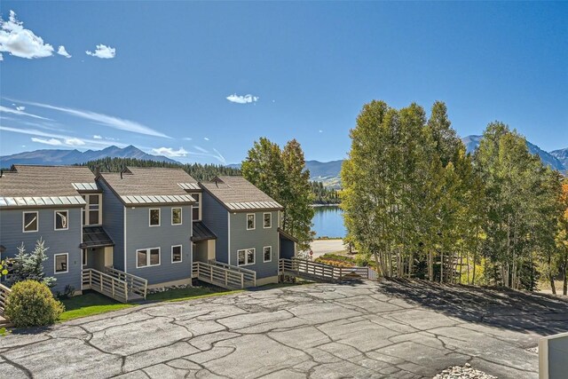 111 Corinthian Cir Unit D, Dillon, CO 80435 - back of house with a water and mountain view