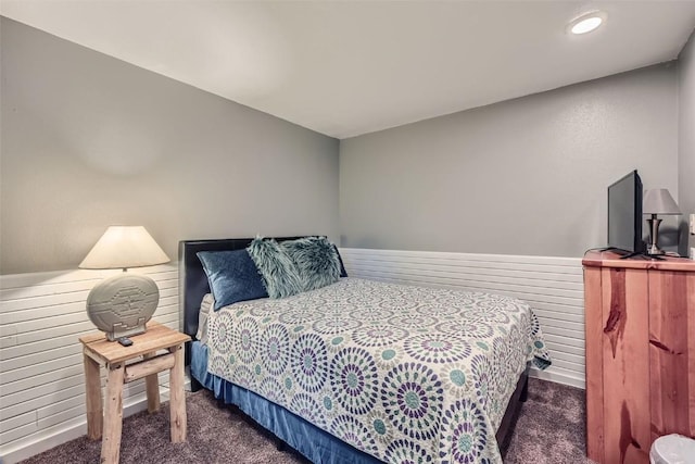 bedroom with carpet