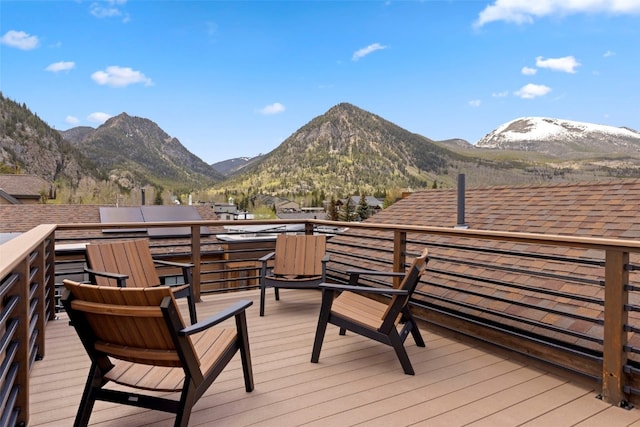 317 Granite St Unit 3, Frisco, CO 80443 - deck featuring a mountain view
