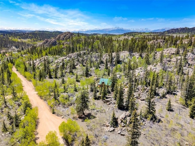 216 Ambush Ln, Jefferson, CO 80456 - aerial view of a forest and mountains