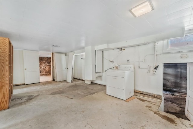 401 Moffat Ave, Oak Creek, CO 80467 - below grade area with washer / dryer