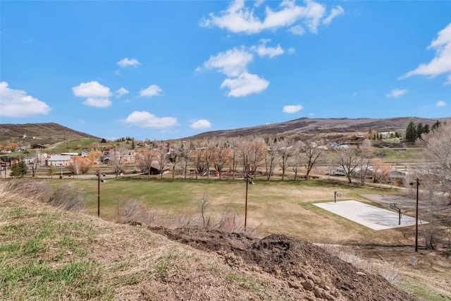 401 Moffat Ave, Oak Creek, CO 80467 - view of green lawn with a mountain view