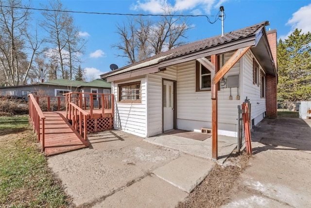 401 Moffat Ave, Oak Creek, CO 80467 - back of property with a deck
