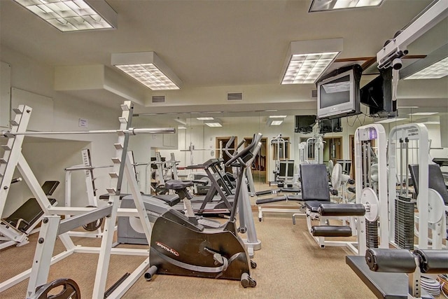 view of gym