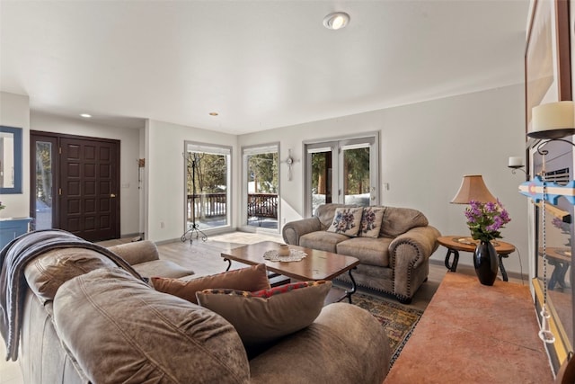 284 Lakeshore Loop, Blue River, CO 80424 - living area featuring recessed lighting and baseboards