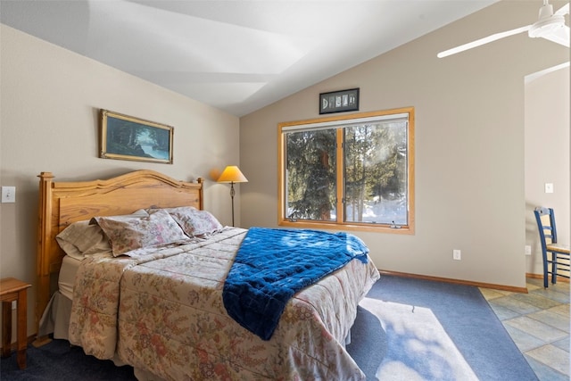 284 Lakeshore Loop, Blue River, CO 80424 - bedroom with vaulted ceiling and baseboards