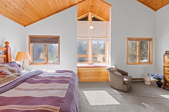 284 Lakeshore Loop, Blue River, CO 80424 - carpeted bedroom with lofted ceiling and wooden ceiling