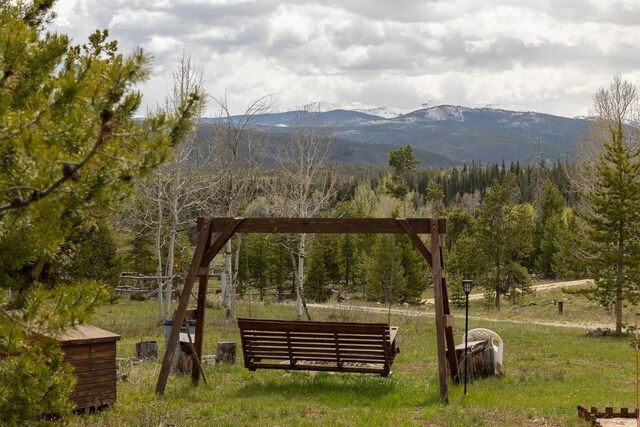 12000 Ute Pass Rd, Parshall, CO 80468 - view of property's community with a mountain view and a wooded view