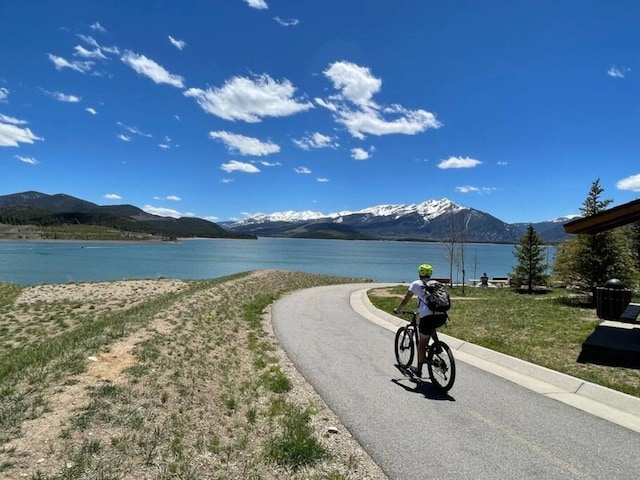 property view of water with a mountain view