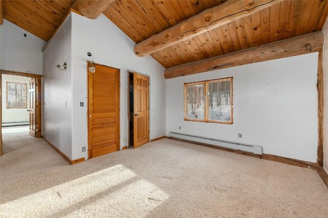 57785 Saturn Ct, Clark, CO 80428 - bonus room with wood ceiling, carpet flooring, and a skylight