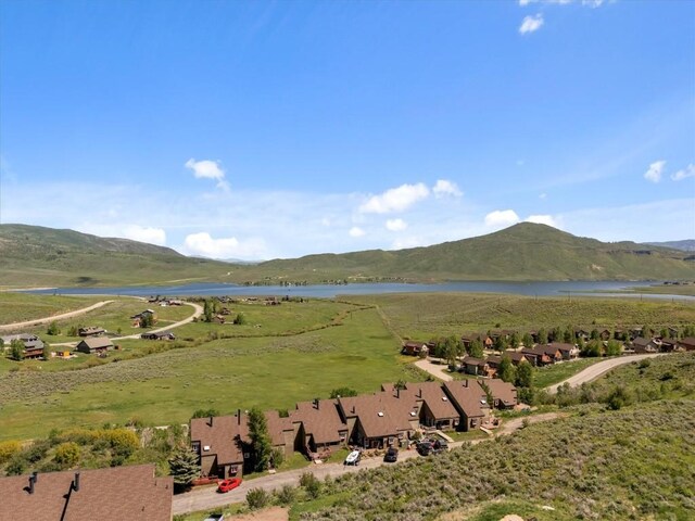 30311 County Road 16 Unit 105, Oak Creek, CO 80467 - drone / aerial view of a water and mountain view