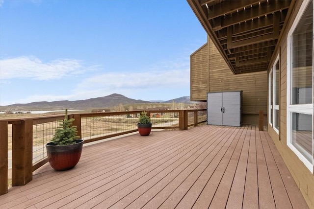 30311 County Road 16 Unit 105, Oak Creek, CO 80467 - deck featuring a mountain view