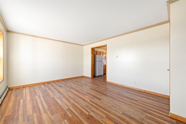 407 S 3rd St Unit 407, Hayden, CO 81639 - empty room with crown molding and wood finished floors